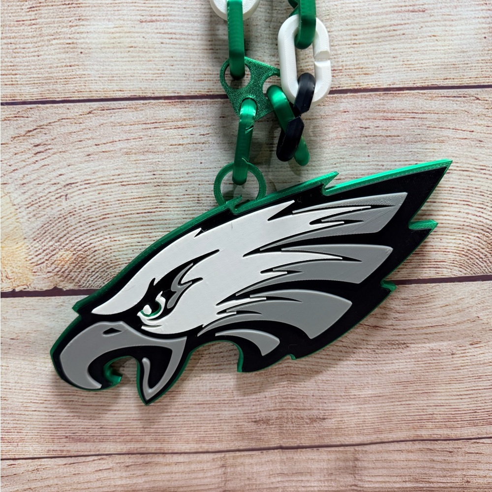 Philadelphia Eagles Oversized Hype Chain 3D Printed Free Shipping